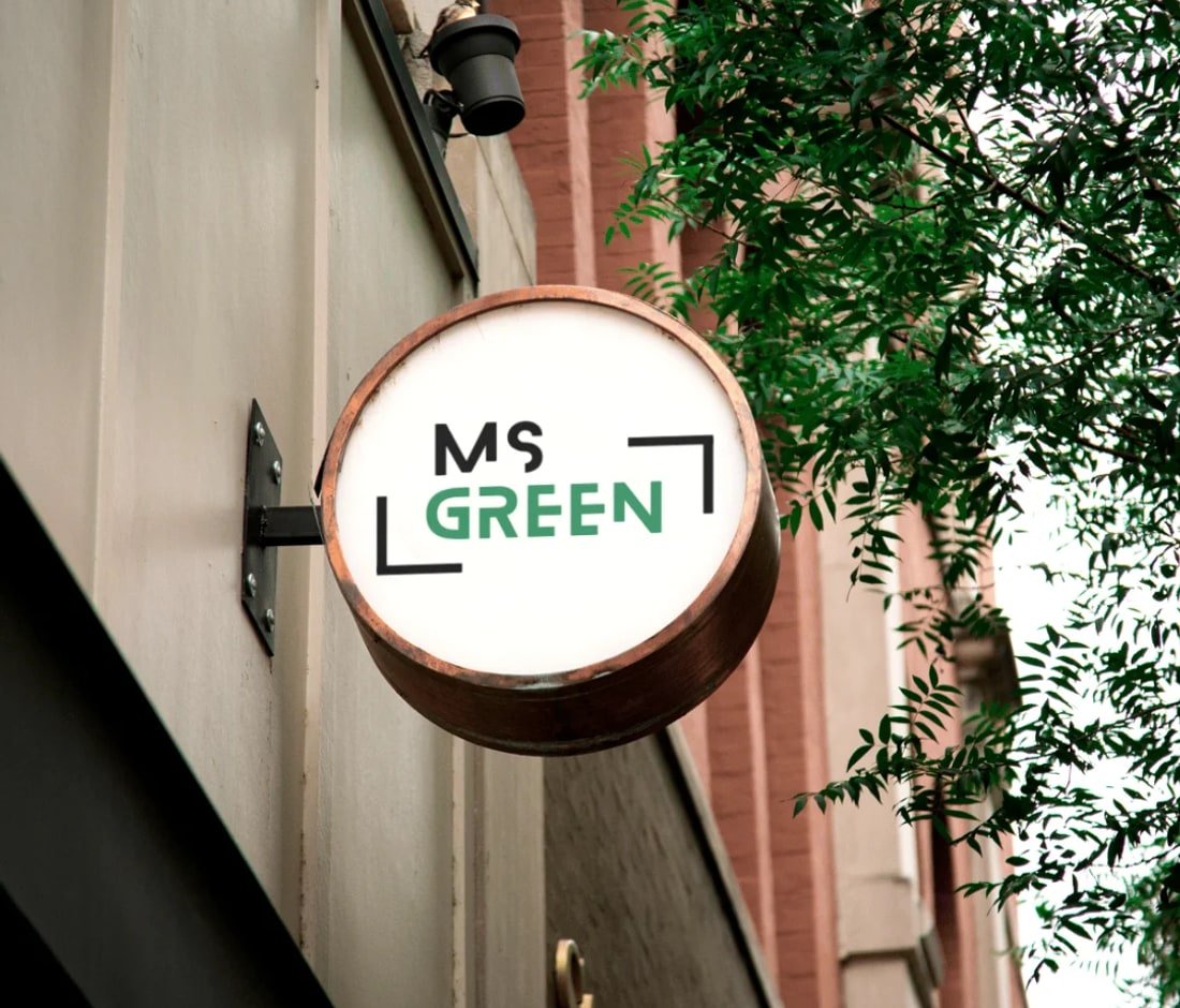 Enseigne MS Green — entreprise de rénovation et performance énergétique