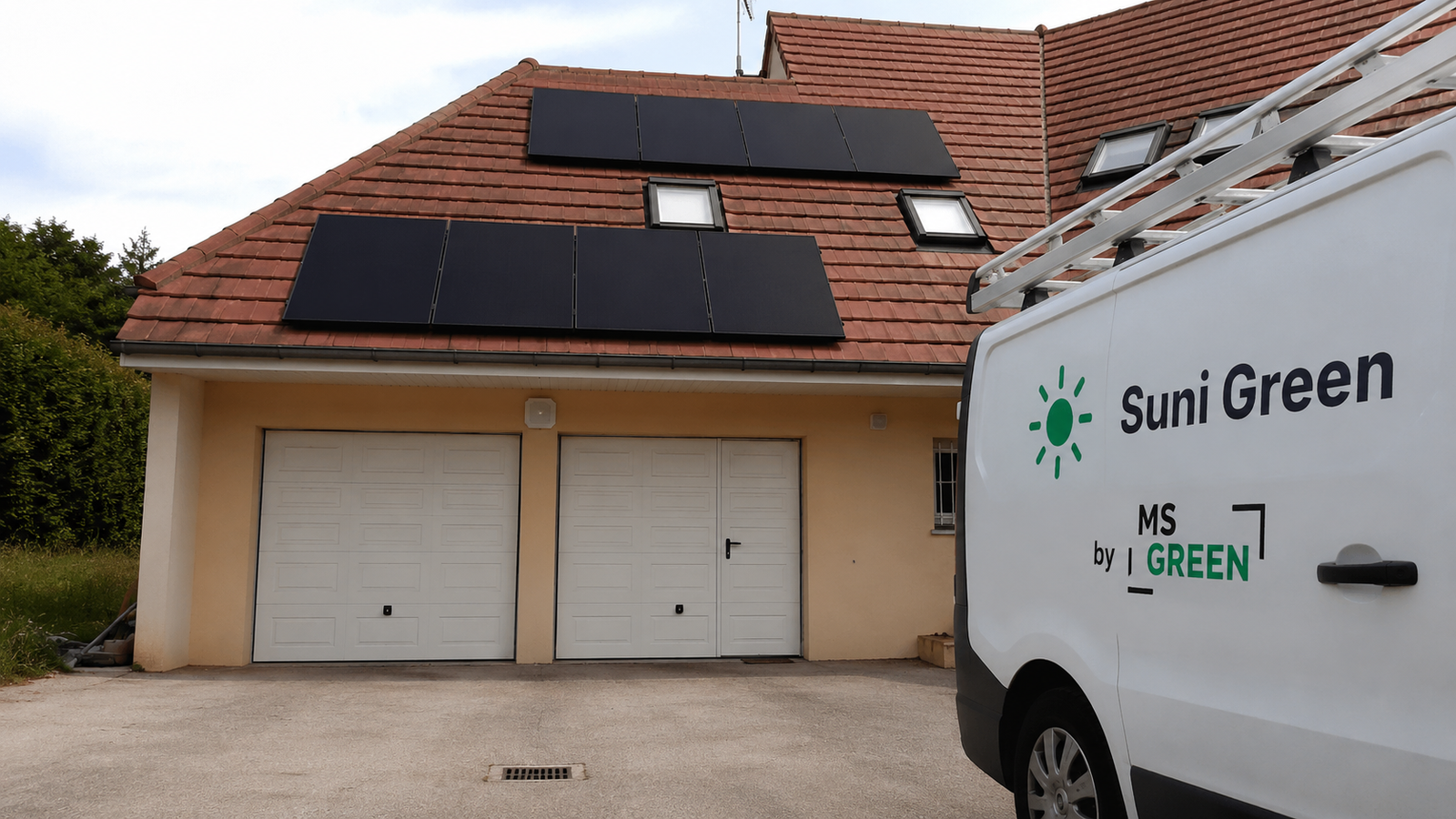 Installation solaire de Suni Green, branche photovoltaïque de MS Green